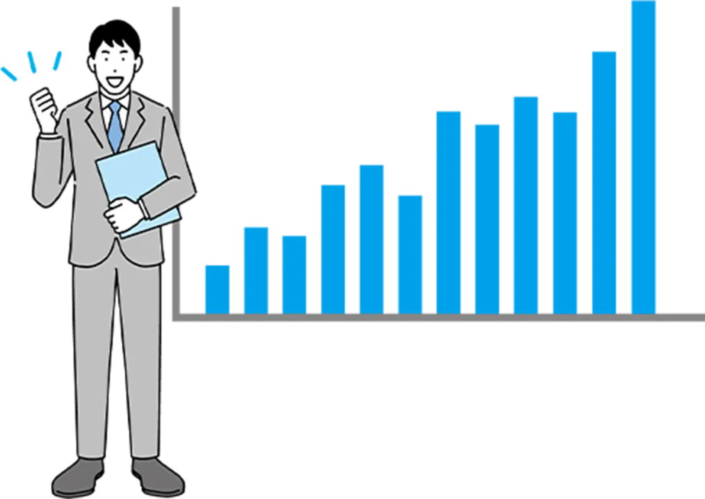 ガッツポーズビジネスマン