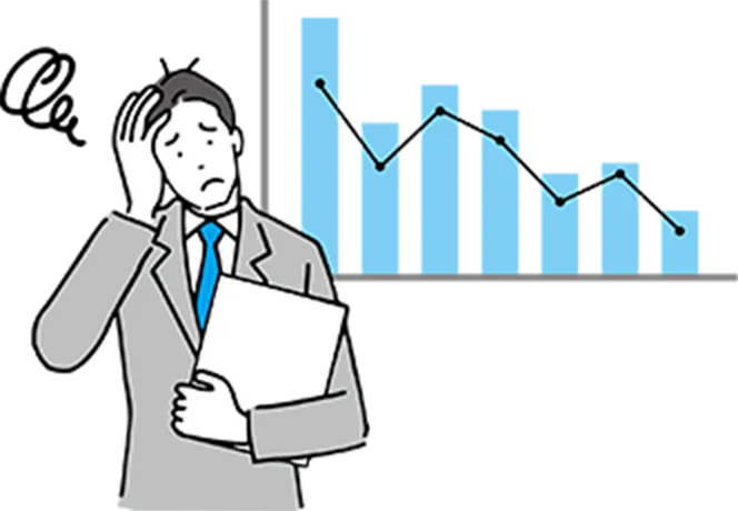 悩むビジネスマン